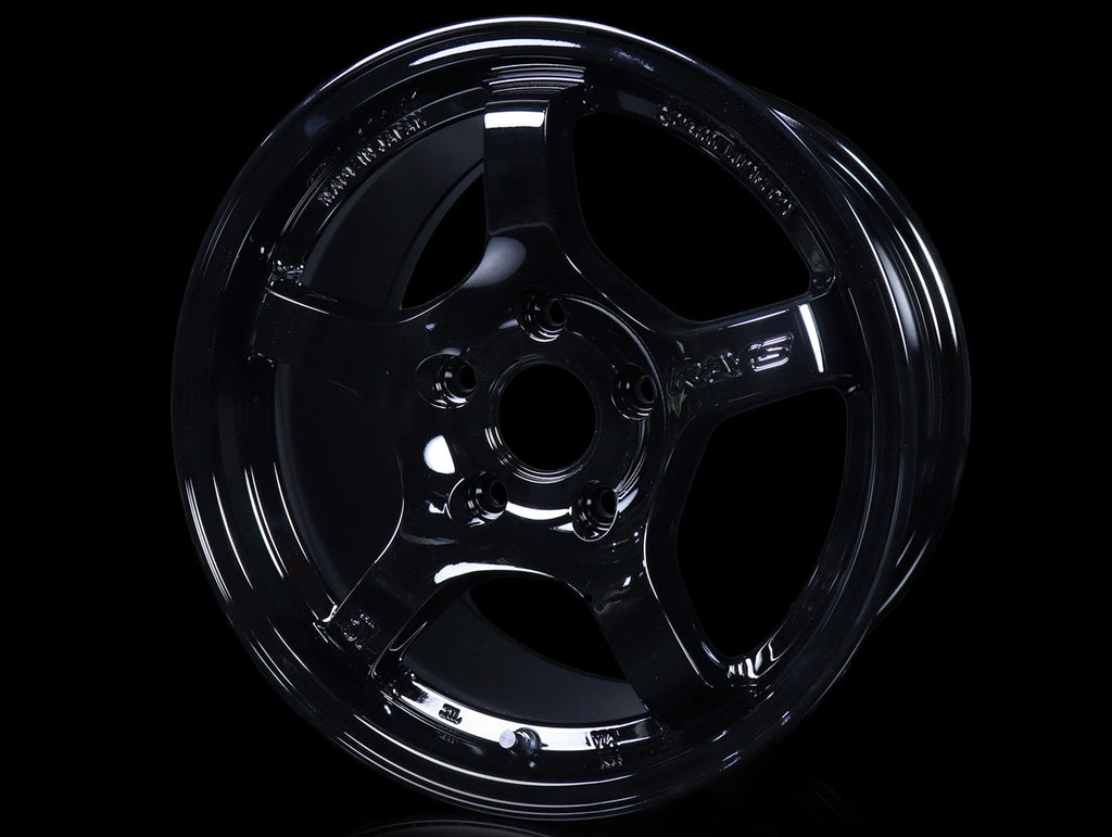 Rays Gram Lights 57CR Wheels - Gloss Black 15x8 / 5x114 / +35