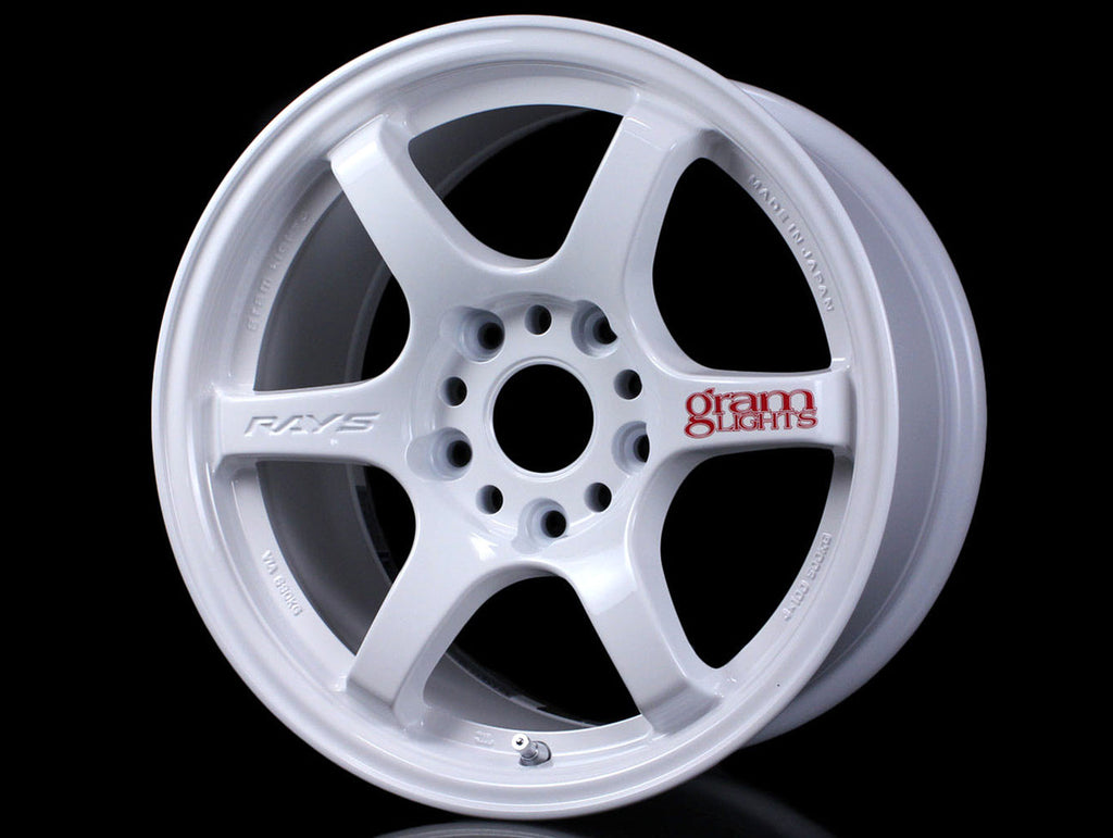 Rays Gram Lights 57DR Wheels - White 15x8 / 5x114 / +35