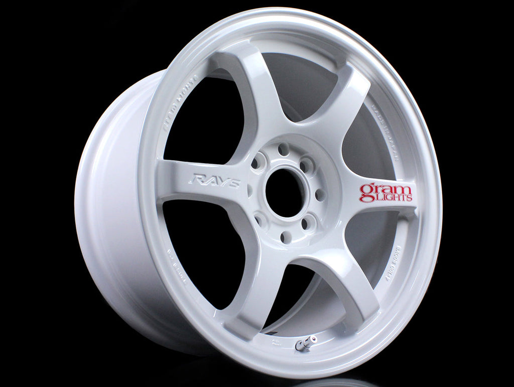 Rays Gram Lights 57DR Wheels - White 15x8 / 5x114 / +35