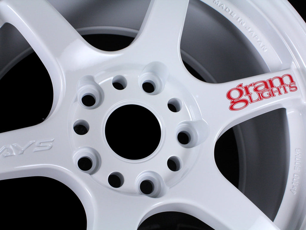 Rays Gram Lights 57DR Wheels - White 15x8 / 5x114 / +35