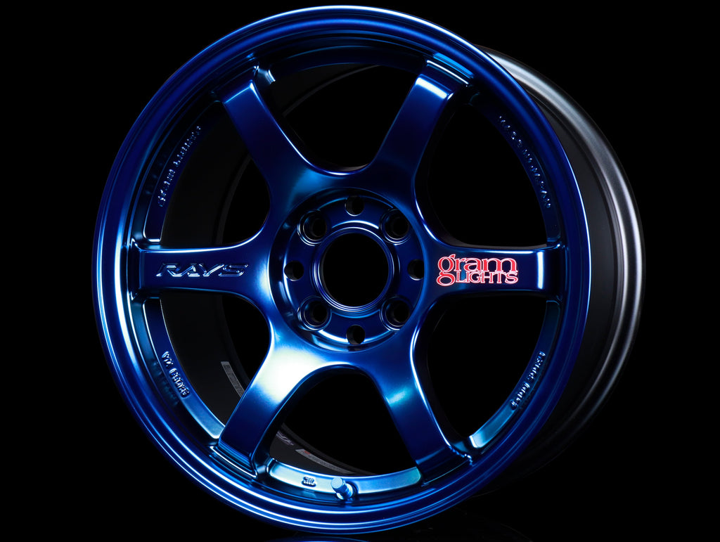 Rays Gram Lights 57DR Wheels - Spatta Blue 15x8 / 4x100