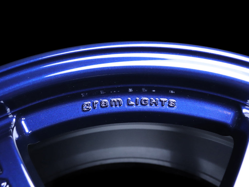 Rays Gram Lights 57DR Wheels - Eternal Blue Pearl 18x9.5 / 5x114 / +22
