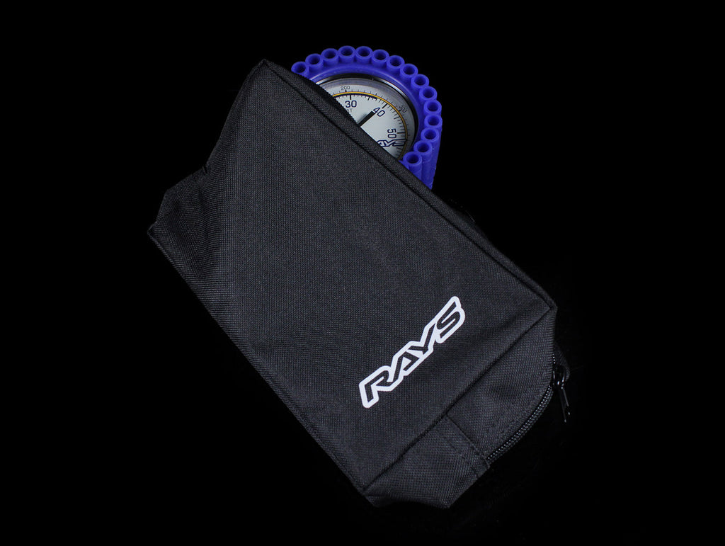 Rays Tire Pressure Air Gauge (75psi) w/ Carrying Case