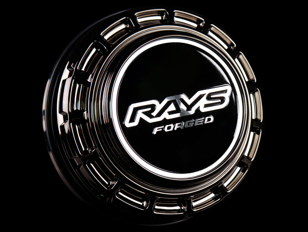 Rays Volk Racing 6H Large PCD Center Cap - Black Chrome