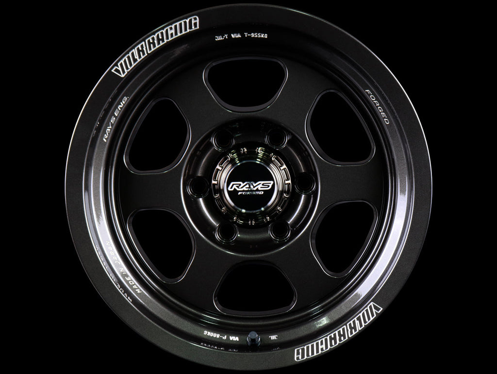 Rays Volk Racing 6H Large PCD Center Cap - Black Chrome