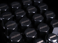 Load image into Gallery viewer, Rays 19 Hex Lug Nut &amp; Lock Set - Black M14x1.50