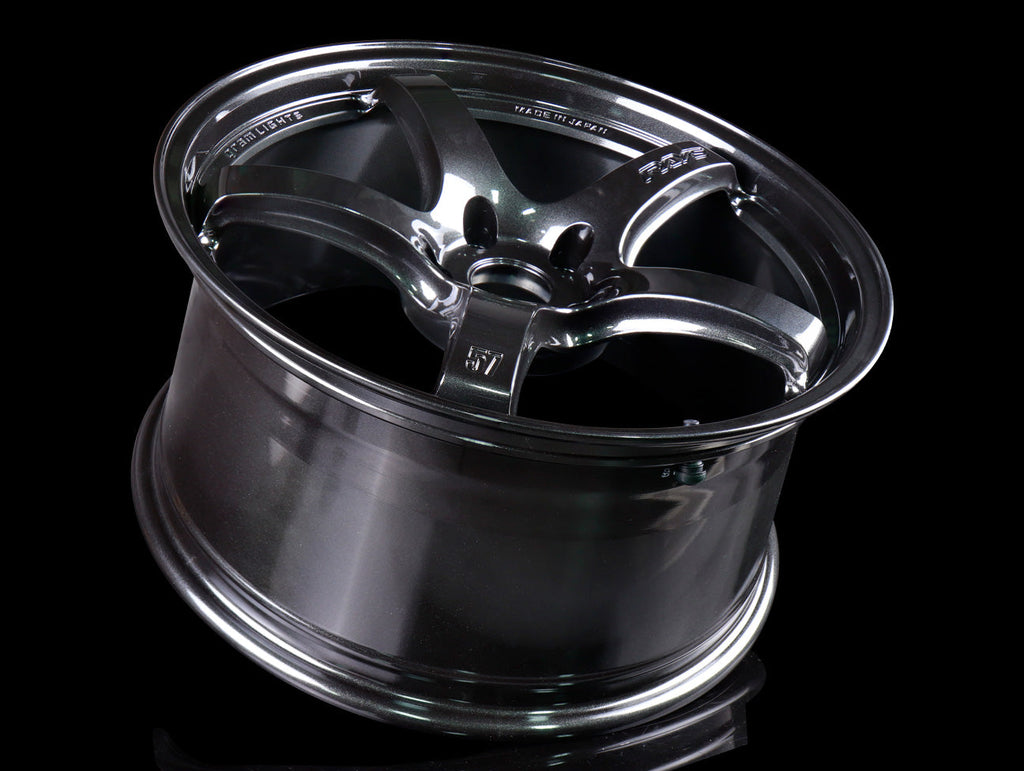 Rays Gram Lights 57CR Wheels - Glass Black 19x9.5 / 5x120 / +35