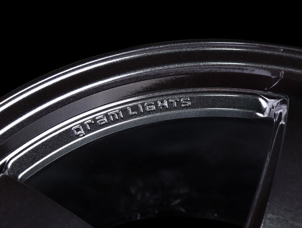 Rays Gram Lights 57CR Wheels - Gloss Black 19x9.5 / 5x120 / +35