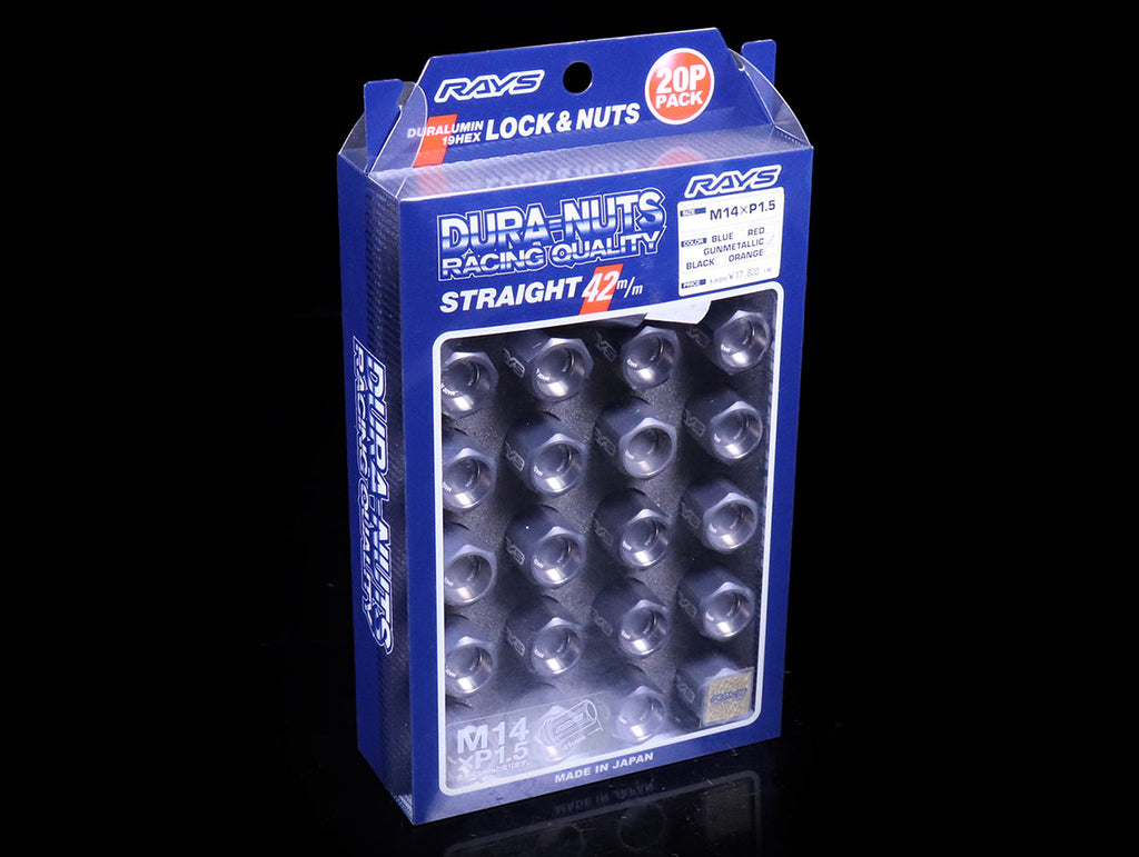 Rays L32 Dura-Nuts Straight Type Lug & Lock Set - M12X1.25