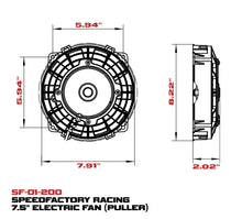 Load image into Gallery viewer, SpeedFactory Racing Low Profile Electric Puller Fans