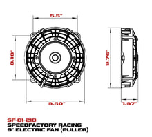 Load image into Gallery viewer, SpeedFactory Racing Low Profile Electric Puller Fans