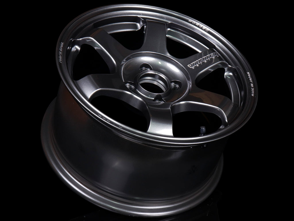 Volk Racing TE37 Saga S-Plus Wheels - Dark Gunmetal / 15x8 / 4x100 / +35