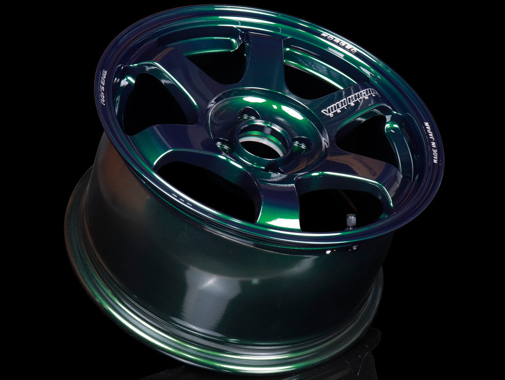 Volk Racing TE37 Saga S-Plus Wheels - Racing Green / 15x8 / 4x100 / +35