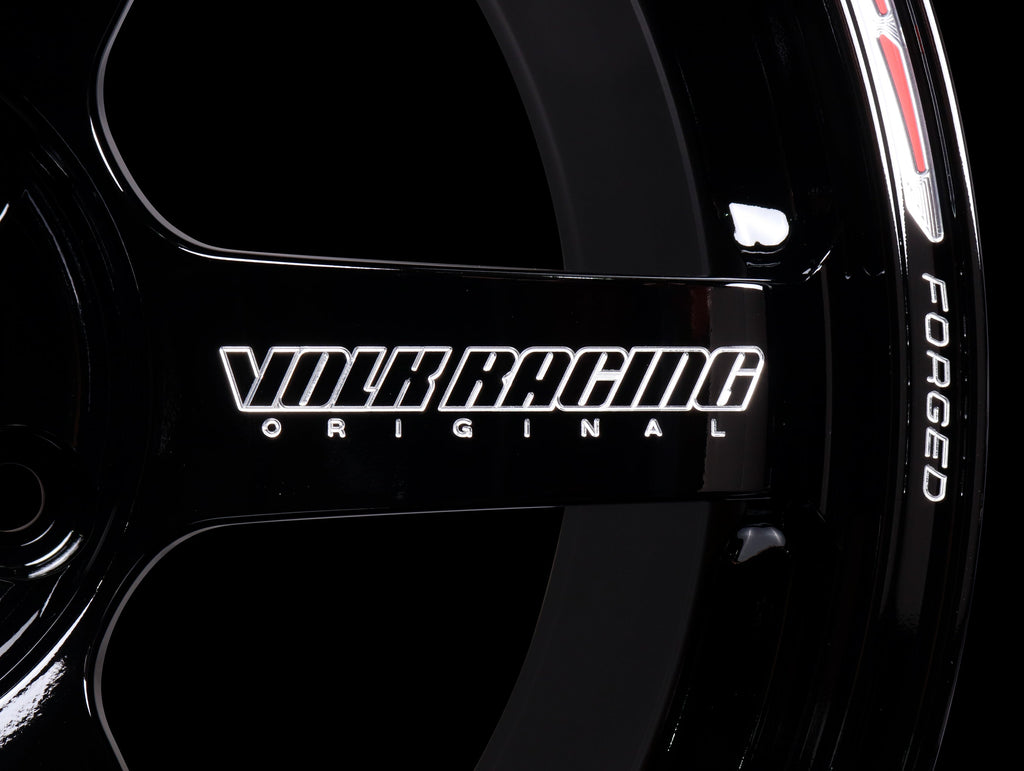 Volk Racing TE37 Saga S-Plus Time Attack Wheels - Black/Redot / 18x9.5 / 5x120 / +38