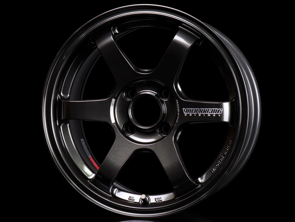 Volk Racing TE37 Sonic Wheels - Diamond Dark Gunmetal - 15x7 / 4x100 / +35