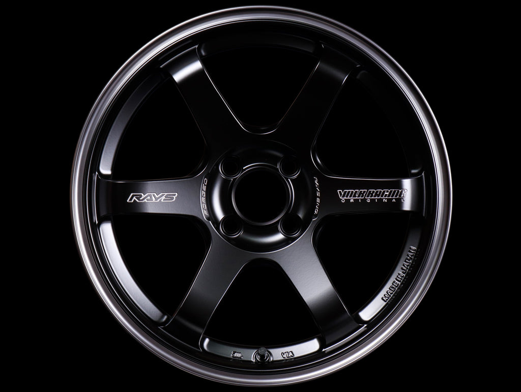 Volk Racing TE37 Sonic Black Shadow Wheels - 16x8 / 4x100 / +35