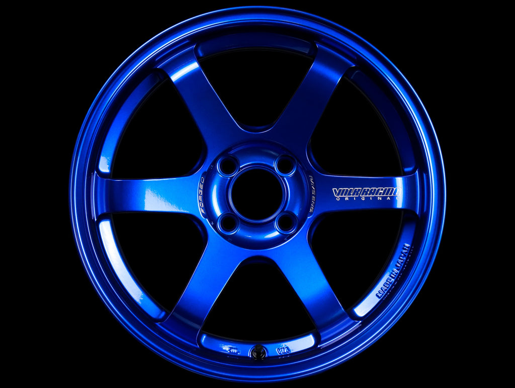 Volk Racing TE37 Sonic Wheels - Hyper Blue 16x8 / 4x100 / +35