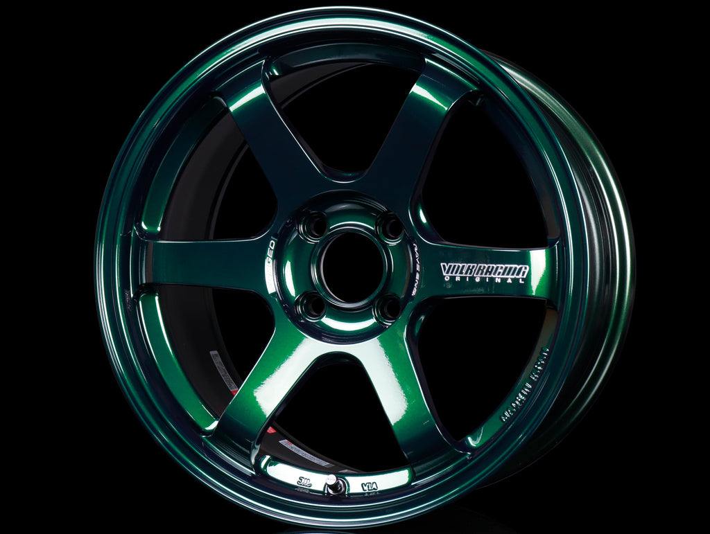 Volk Racing TE37 Sonic Wheels - Racing Green 16x8 / 4x100 / +35