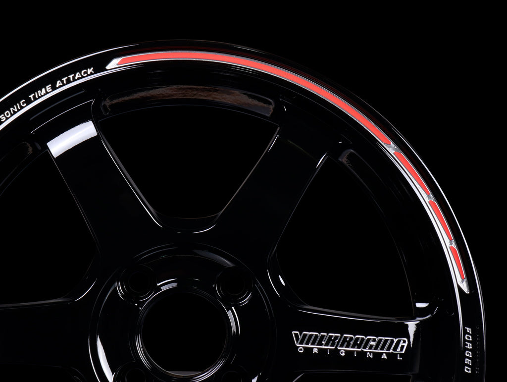 Volk Racing TE37 Sonic Time Attack Edition Wheels - Gloss Black 15x7 / 4x100