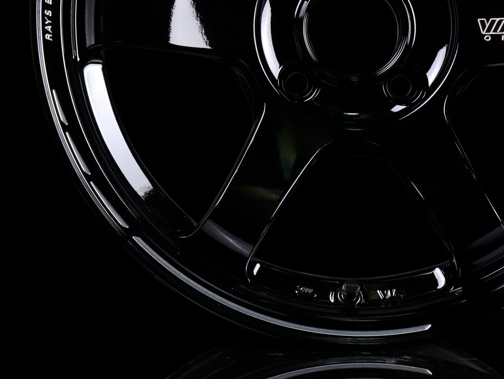 Volk Racing TE37 Sonic Time Attack Edition Wheels - Gloss Black 15x7 / 4x100