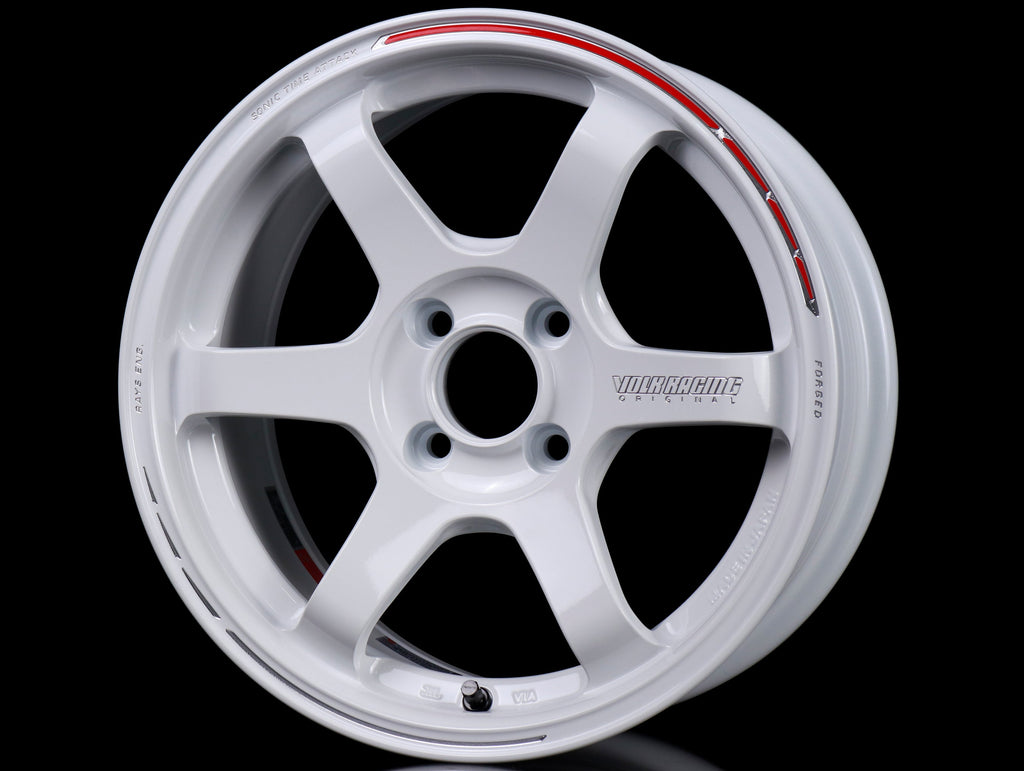 Volk Racing TE37 Sonic Time Attack Edition Wheels - Dash White 15x7 / 4x100