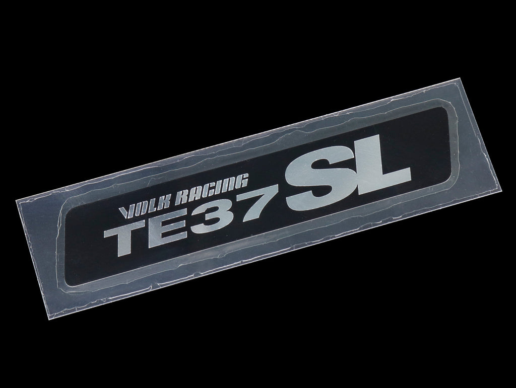 Volk Racing TE37SL Replacement Lip Sticker - Metal Black