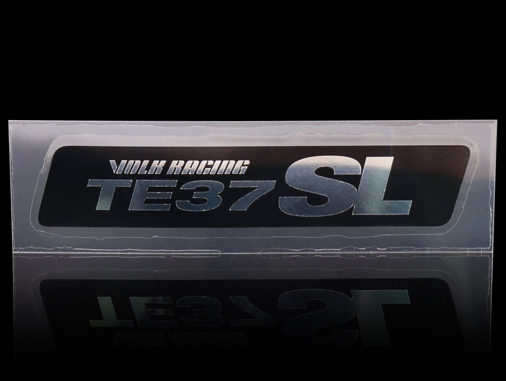 Volk Racing TE37SL Replacement Lip Sticker - Metal Black