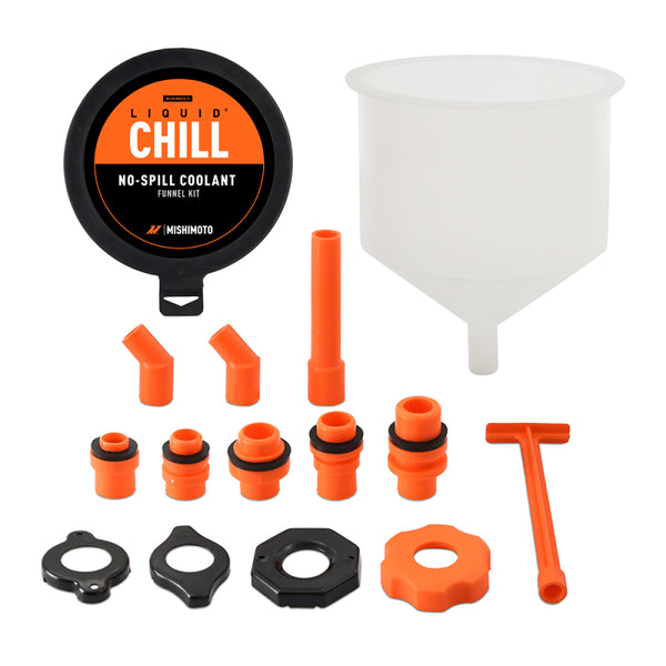 Mishimoto No-Spill Coolant Funnel Kit 15pc Set – SpeedFactoryRacing