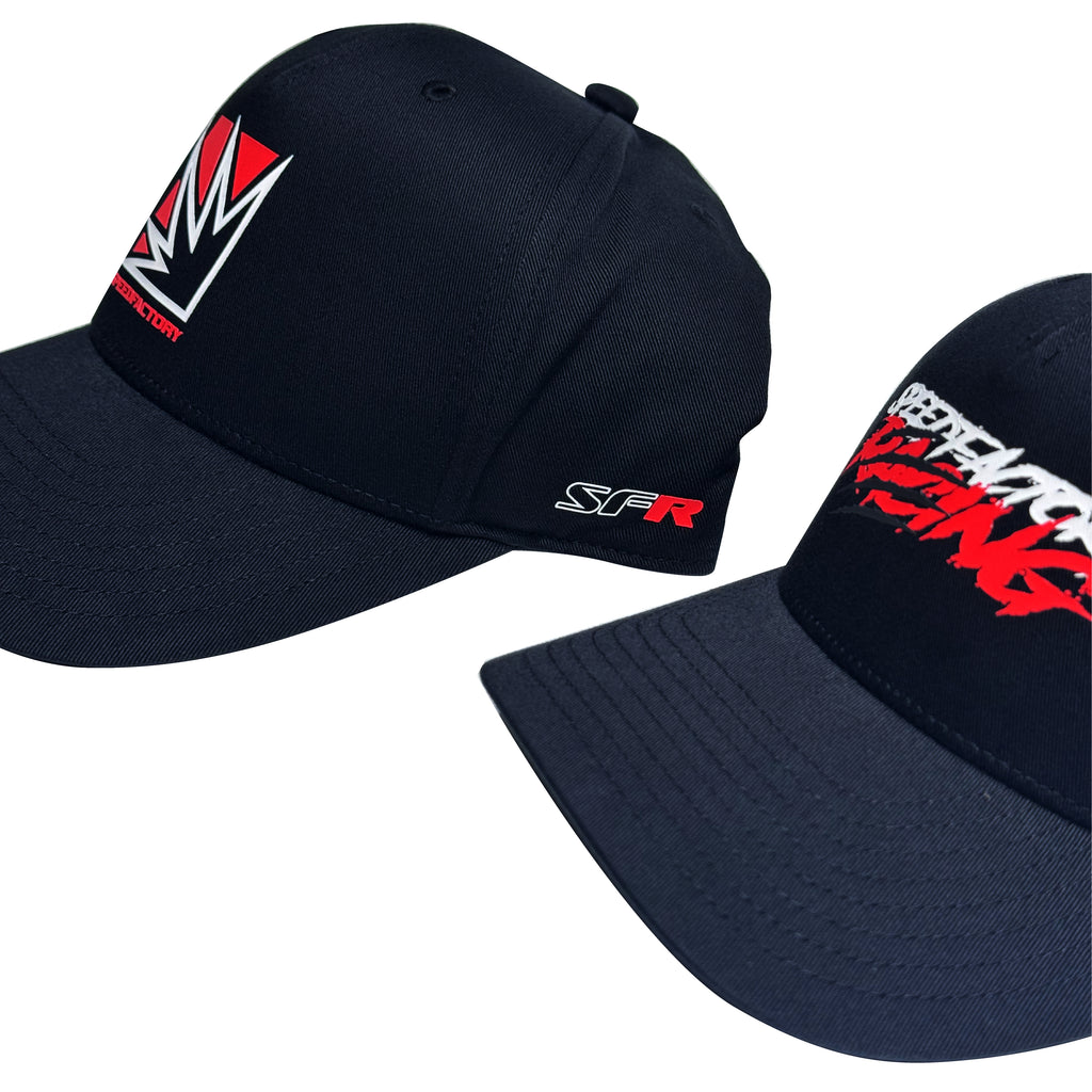 SpeedFactory Racing Modern Arc Curved Bill Snapback - Black