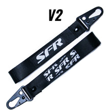 Load image into Gallery viewer, SpeedFactory Racing &quot;Strap&quot; Keychains (Black)