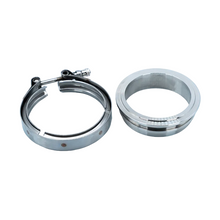 Load image into Gallery viewer, CT5RX SS Manifold Side Inlet / Downpipe Outlet Flange and Clamp Set (Dual V-Band Hsg)