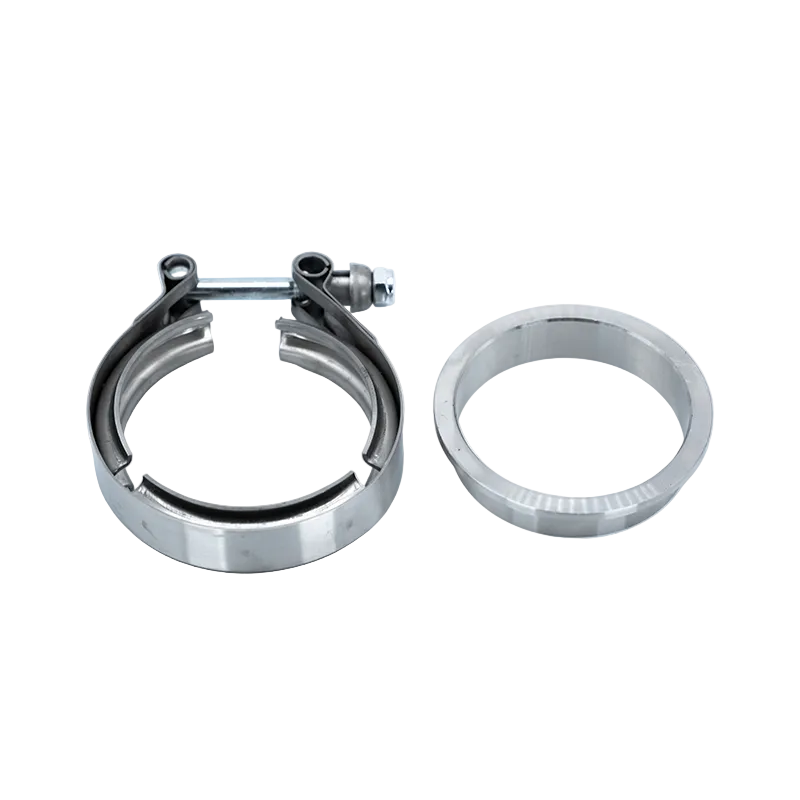 CT5RX SS Manifold Side Inlet / Downpipe Outlet Flange and Clamp Set (Dual V-Band Hsg)