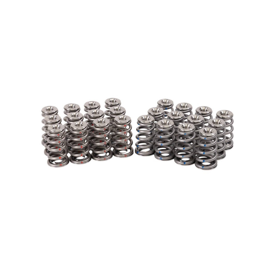 GSC Power Division Superfinished Conical Single Springs for Intake and Exhaust, Titanium Intake & Exhaust Retainer ,w/ steel spring seat - Porsche 991 Turbo