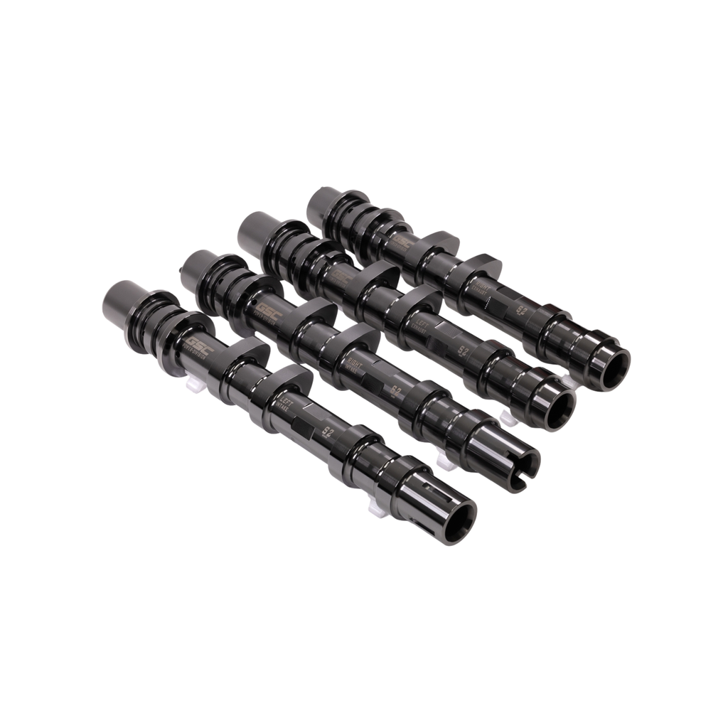 GSC Power Division Cam Set. Use with Stock or Upgraded Turbo 300-500whp, Fast Spooling no loss of bottom end power, Upgraded Springs Required - Subaru EJ25 Single AVCS w/Oil Drive