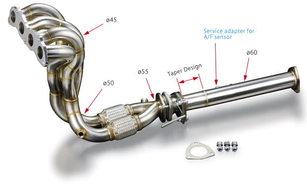 Toda Racing K24A(CL9/CM2) TypeS/200HP Spec Exhaust Manifold (4-2-1 SUS)