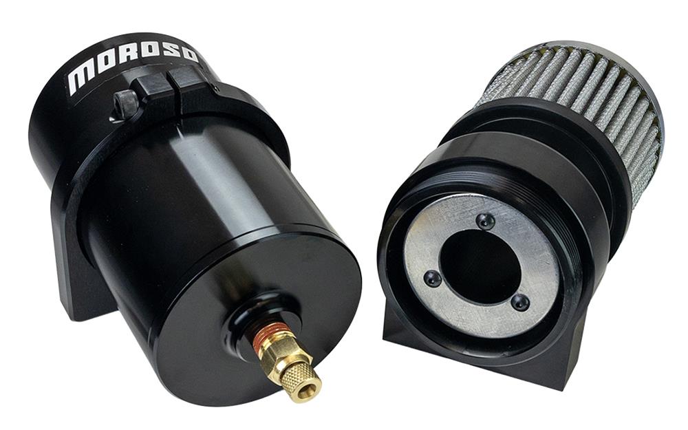 MOROSO BREATHER TANK CATCH CAN DUAL INLET 10 AN MALE