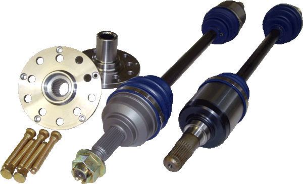 Drive Shaft Shop 2002-2007 Subaru Impreza WRX (GD) 900HP Rear Axle/Hub kit (R160 Differential) (Pair)