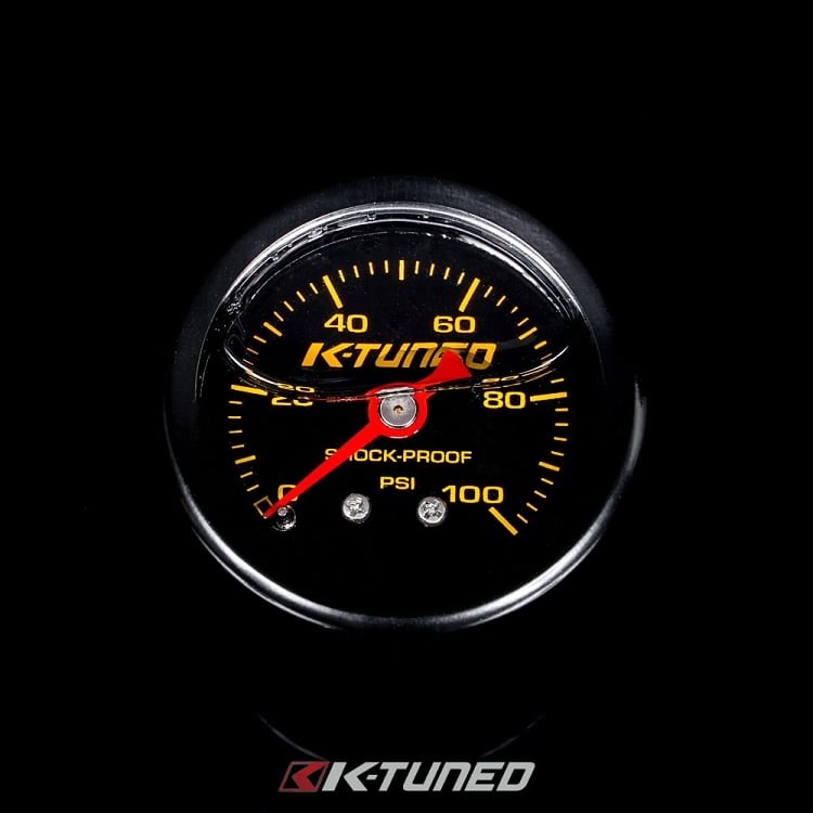 K-Tuned Fuel Pressure Gauge, Liquid Filled