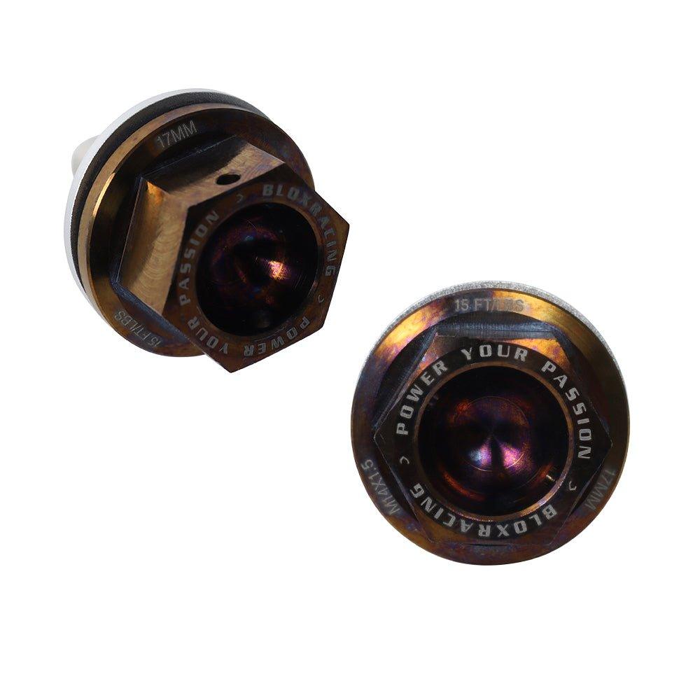 Titanium Magnetic Engine Oil & Transmission Drain Plugs - M14x1.50mm - BLOX Racing