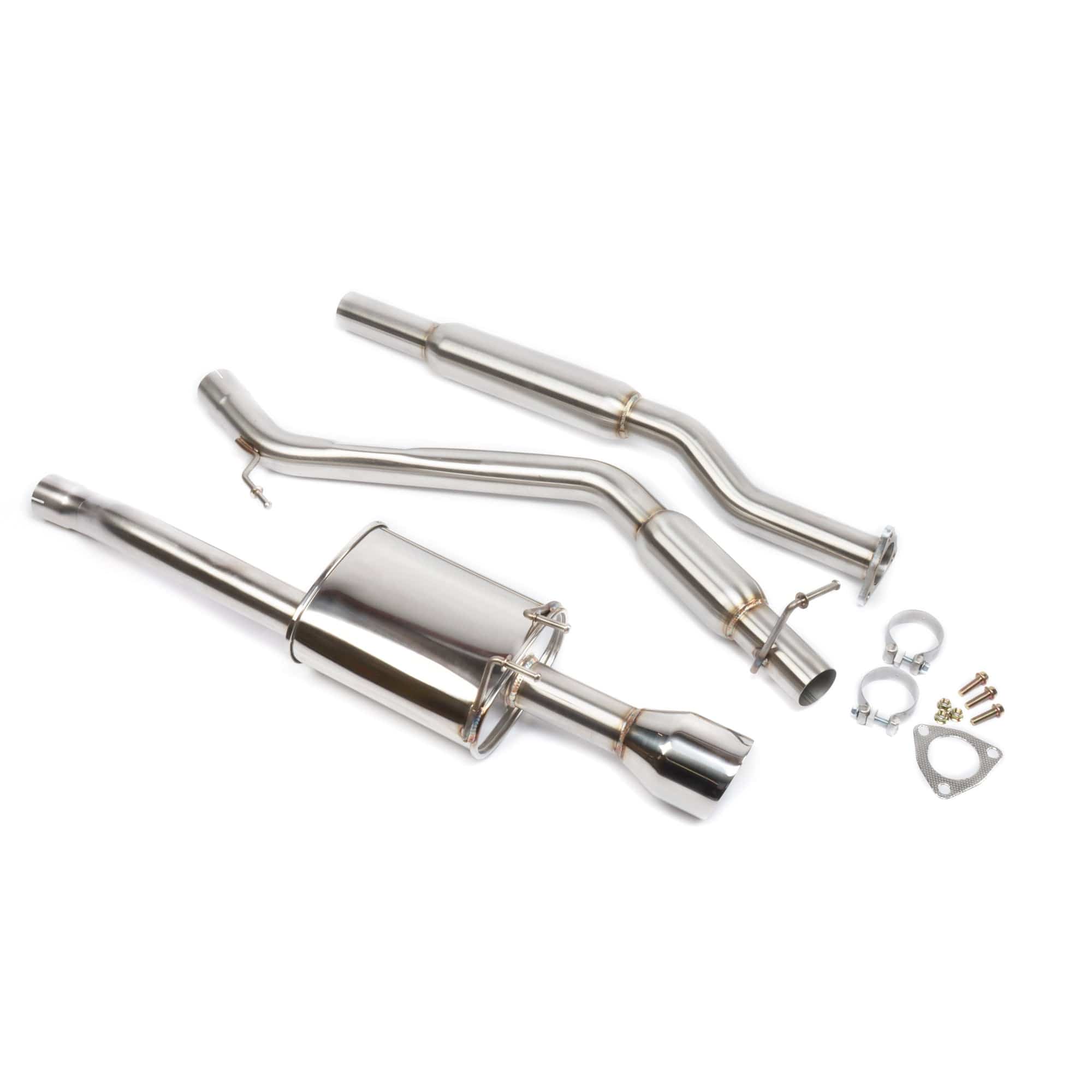 DPT Motorsports Catback Exhaust System W/ 4" Rolled Muffler Tip – Fits 01-05 Civic 2Dr/4Dr EM2 ES2 D17