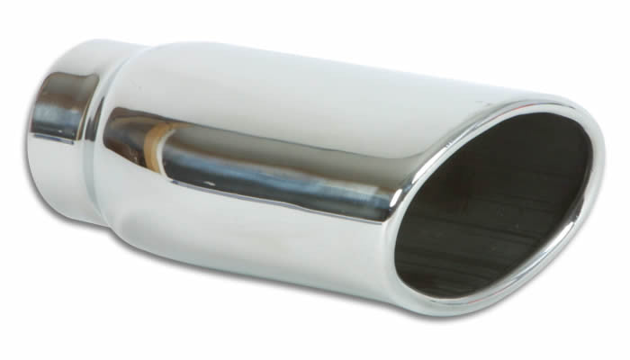 Vibrant Stainless Steel Oval Exhaust Tip