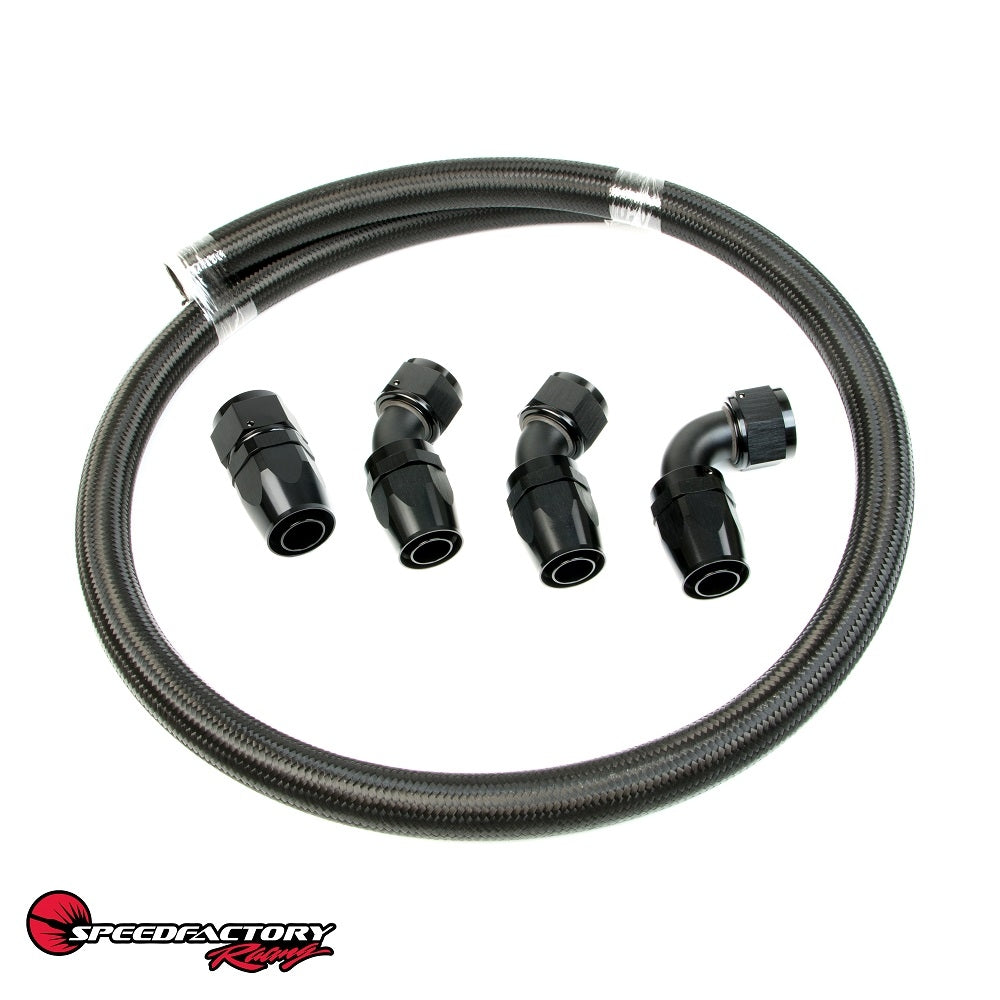 SpeedFactory Racing Universal Race Radiator 16 AN Hose and Fitting Ki