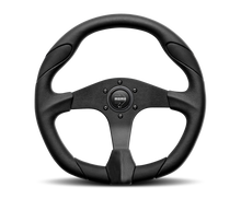 Load image into Gallery viewer, Momo Quark Steering Wheel 350 mm - Black Poly/Black Spokes/Black Inserts