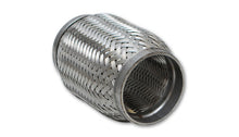 Load image into Gallery viewer, Vibrant SS Flex Coupling with Inner Braid Liner 2.25in inlet/outlet x 8in flex length