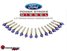 Load image into Gallery viewer, SpeedFactory Racing Ford Diesel (6.7L Engines) Titanium Exhaust Manifold Stud Kit