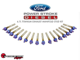 SpeedFactory Racing Ford Diesel (6.7L Engines) Titanium Exhaust Manifold Stud Kit