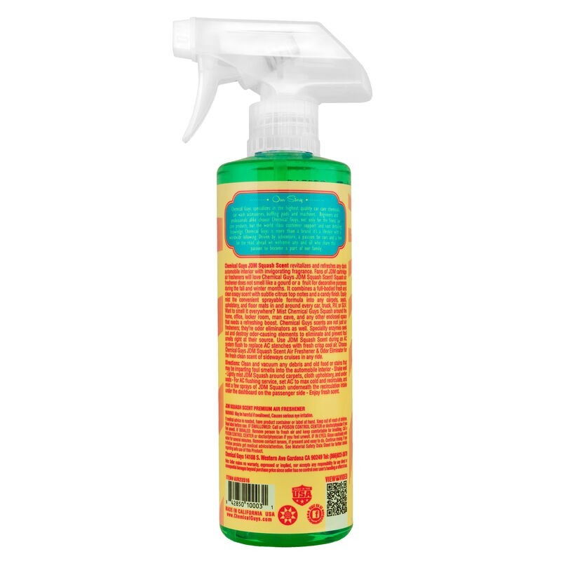 Chemical Guys JDM Squash Air Freshener & Odor Eliminator - 4oz