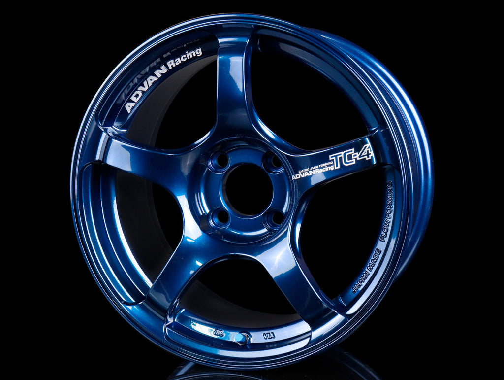 Advan Racing TC4 Wheels - Indigo Blue 15x8 / 4x100 / +35