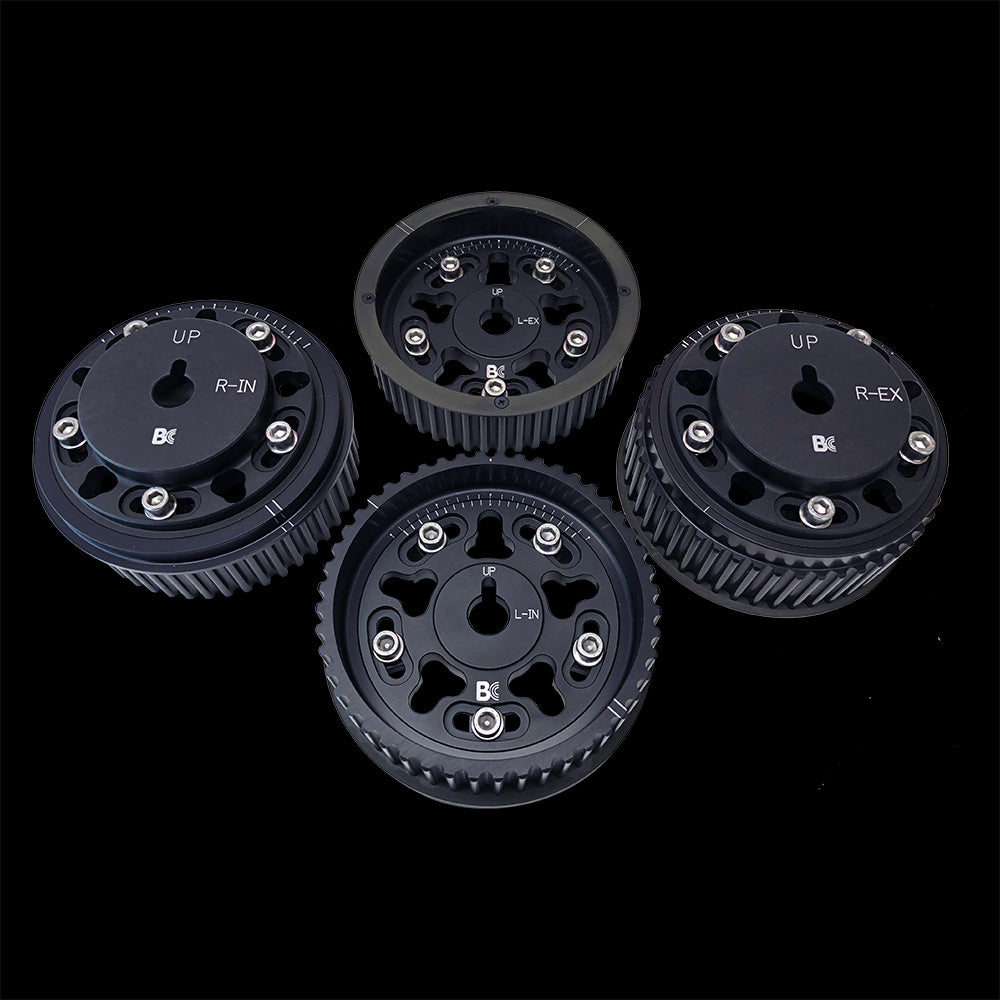 BC8860B - Subaru EJ Series Adjustable Cam Gears - All Black (set/4)