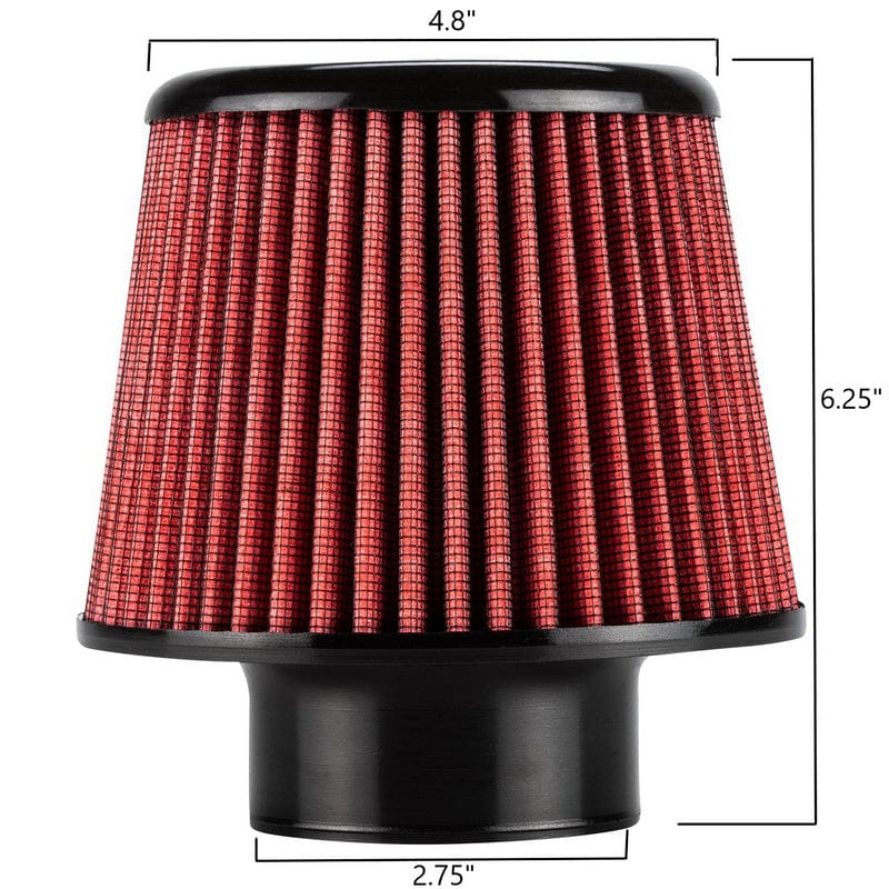 DC Sports Intake System DC Sports 2.75" Replacement Air Filter Open Top